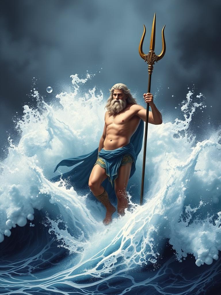 Poseidone — a card from Eroi dell'Antica Grecia
