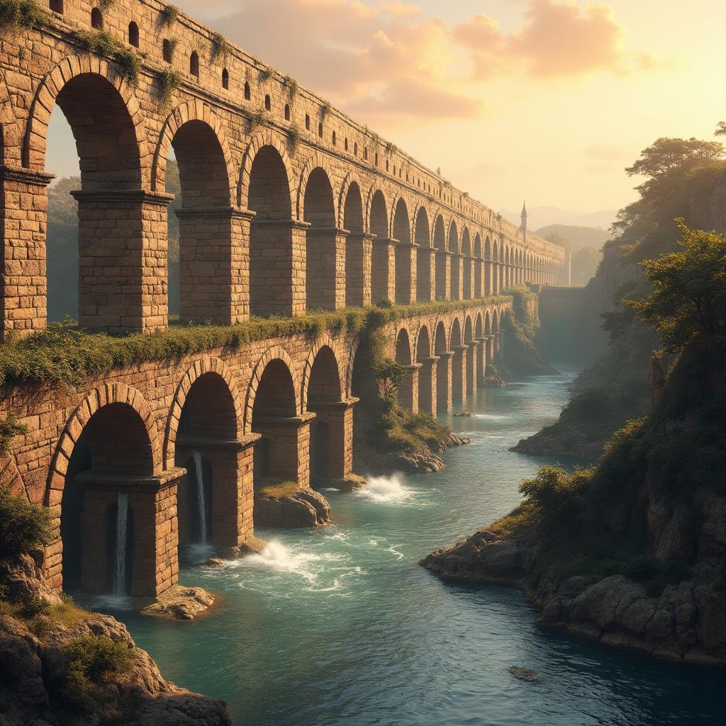 Aqueduct System — a card from Rome: aqueducts and construction
