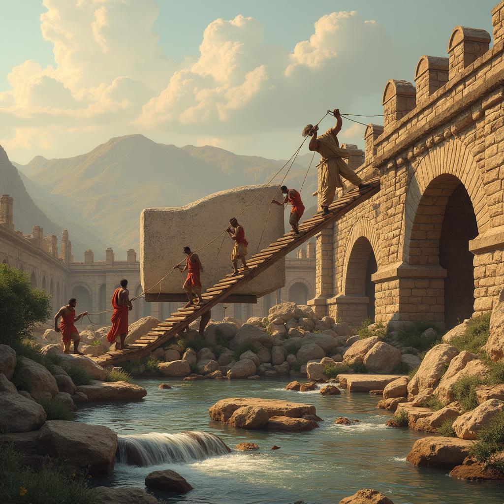 Stone Haul — a card from Rome: aqueducts and construction