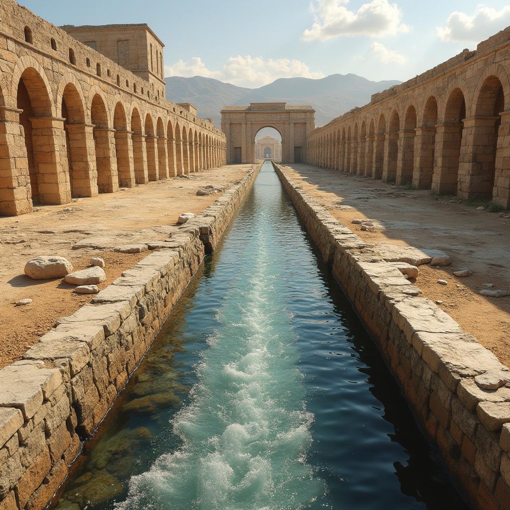 Gravity Feed — a card from Rome: aqueducts and construction