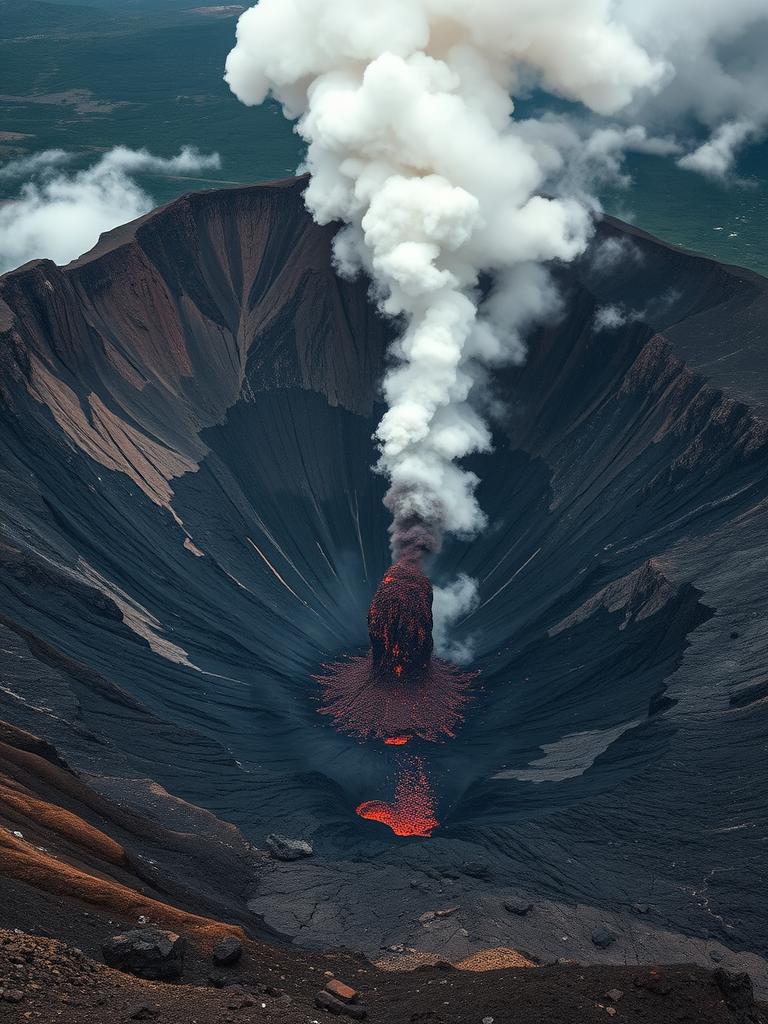 Caldera Collapse — a card from Supervolcanoes