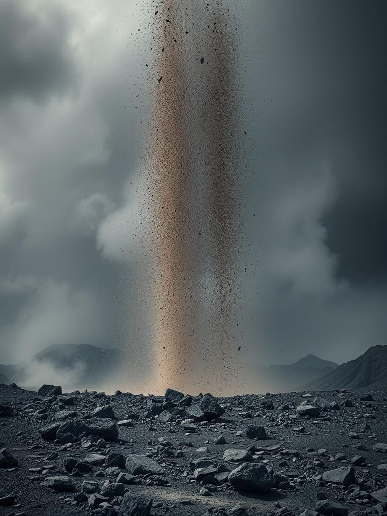 Tephra Fallout — a card from Supervolcanoes
