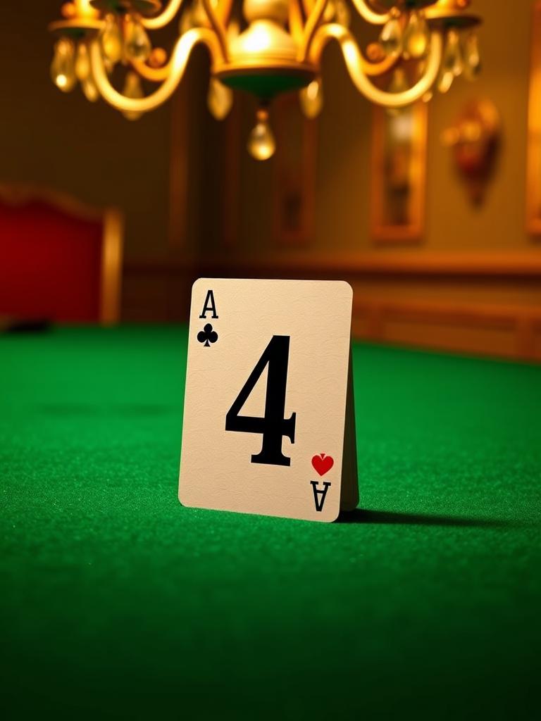Numbered Four — a card from Poker Cards