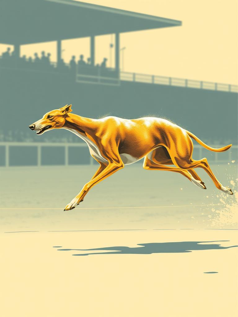 The Champion Greyhound — a card from Dog Race