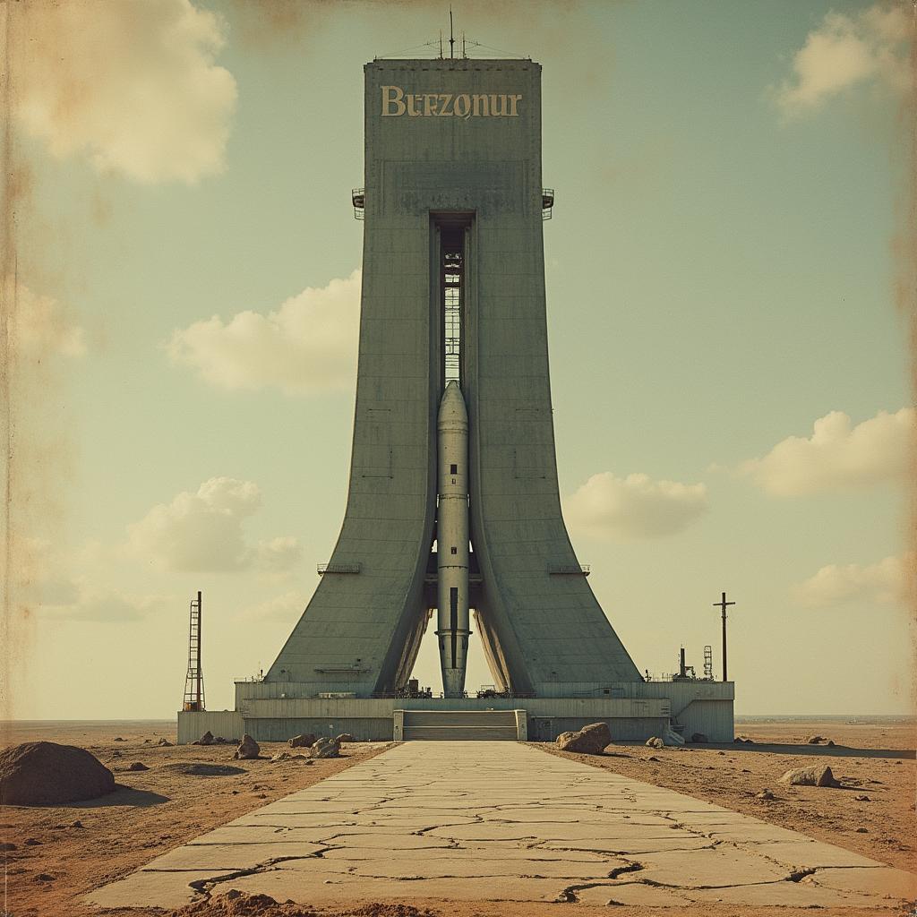 Baikonur Launch Pad — a tower from The Space Race
