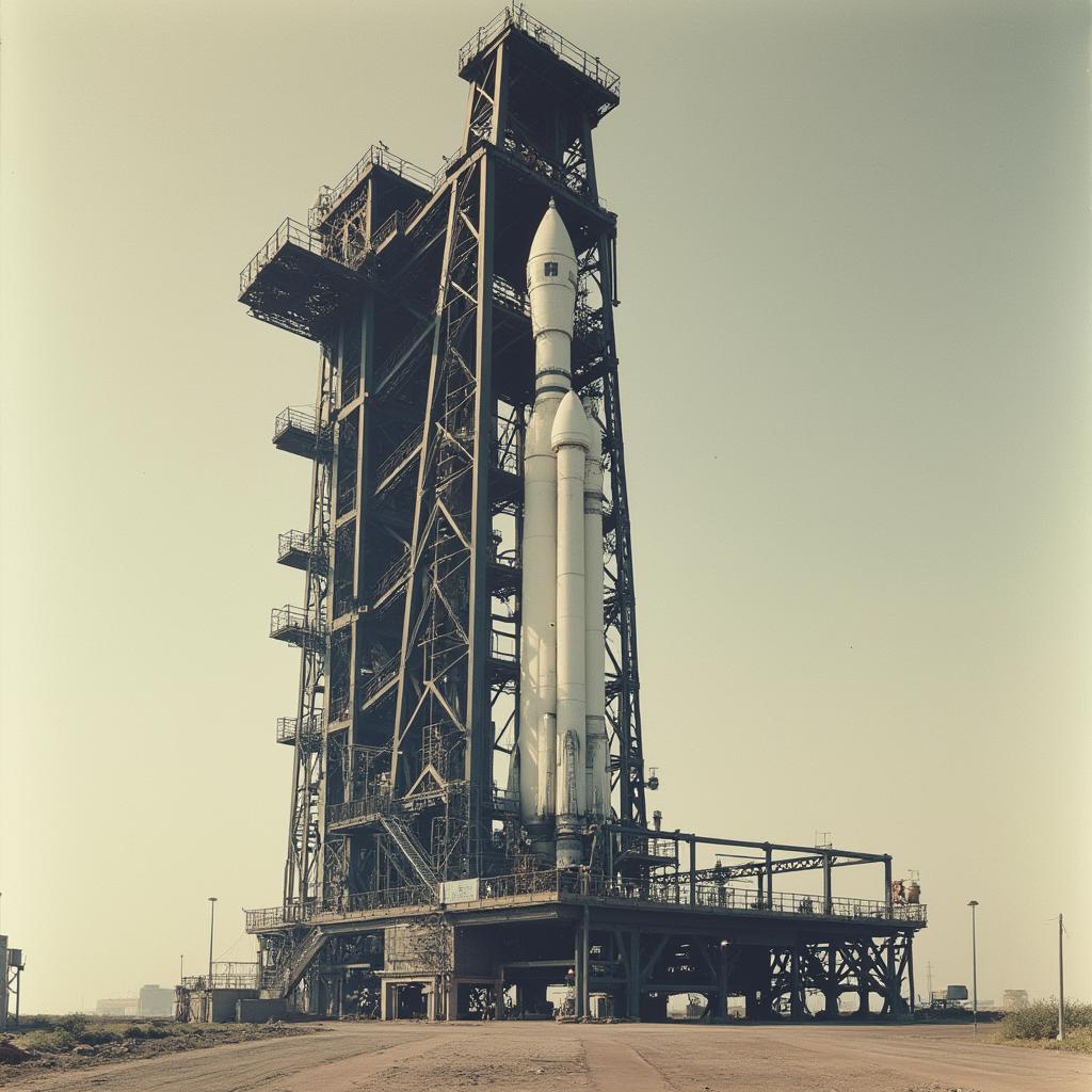 Launch Pad Gantry — a card from The Space Race