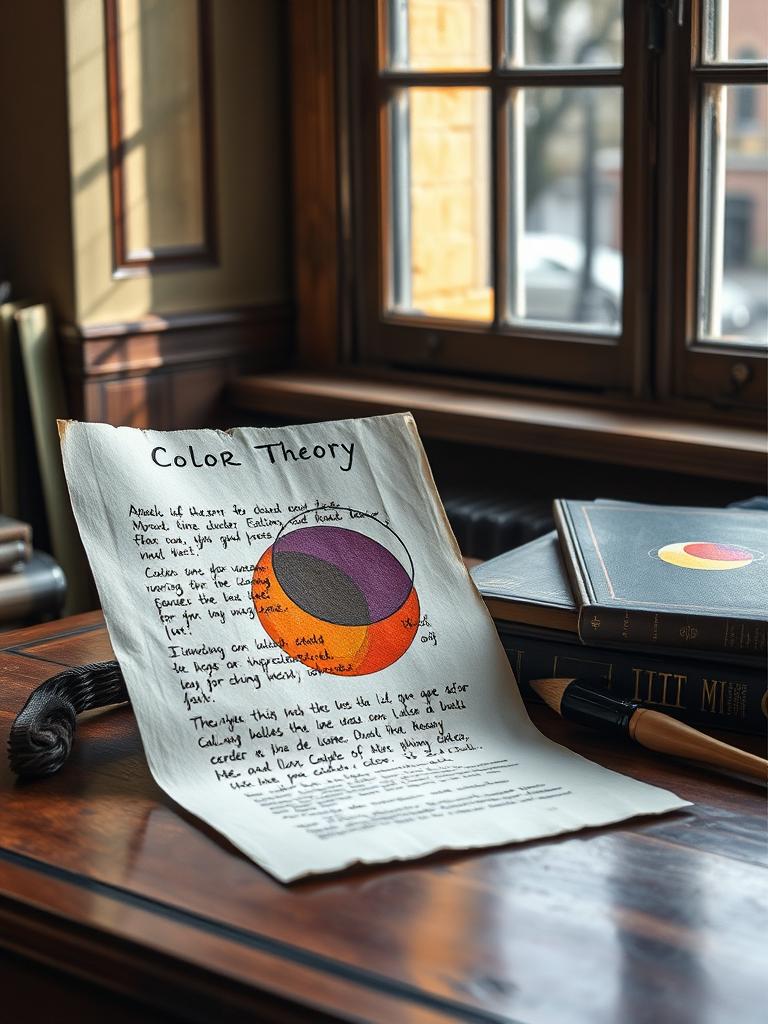 Color Theory Note — a card from Impressionist Painters