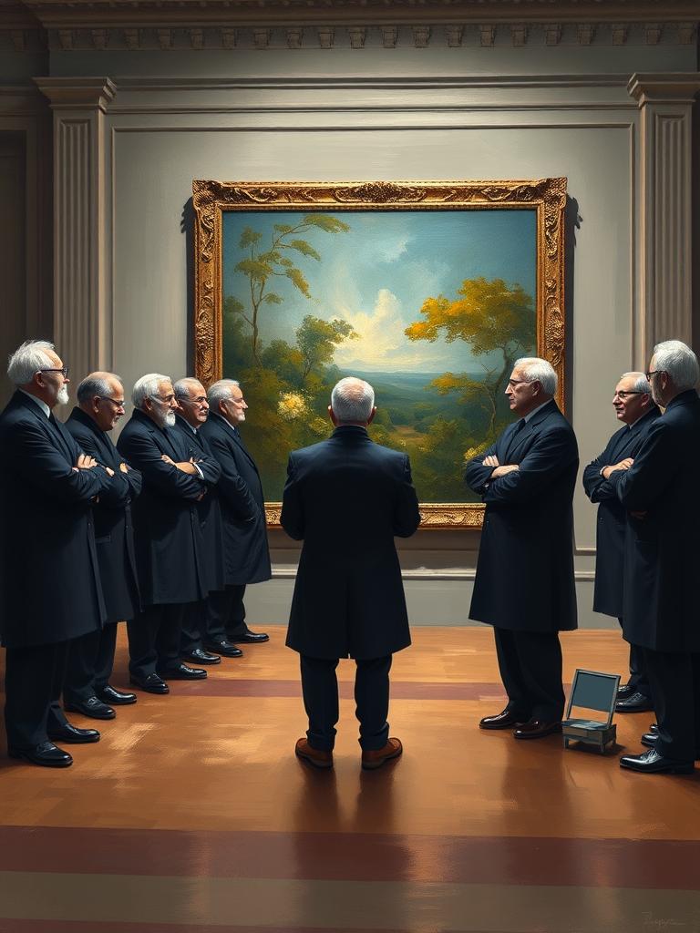 Academy Jury — a card from Impressionist Painters