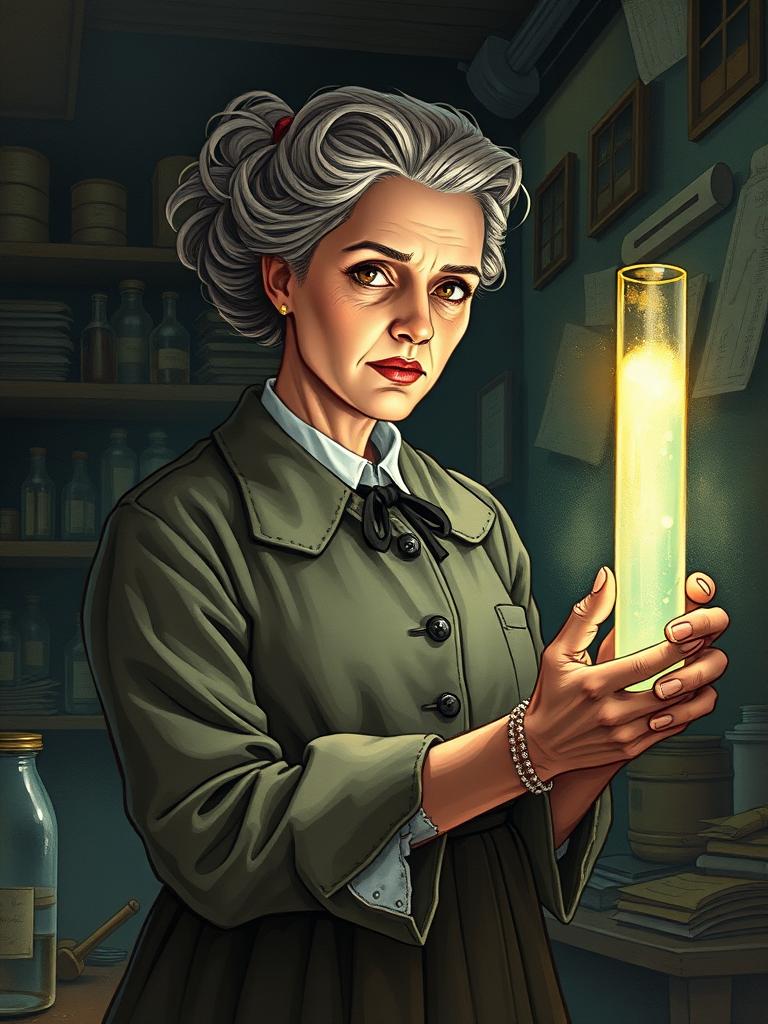 Marie Curie — a card from Elementali della Tavola Periodica