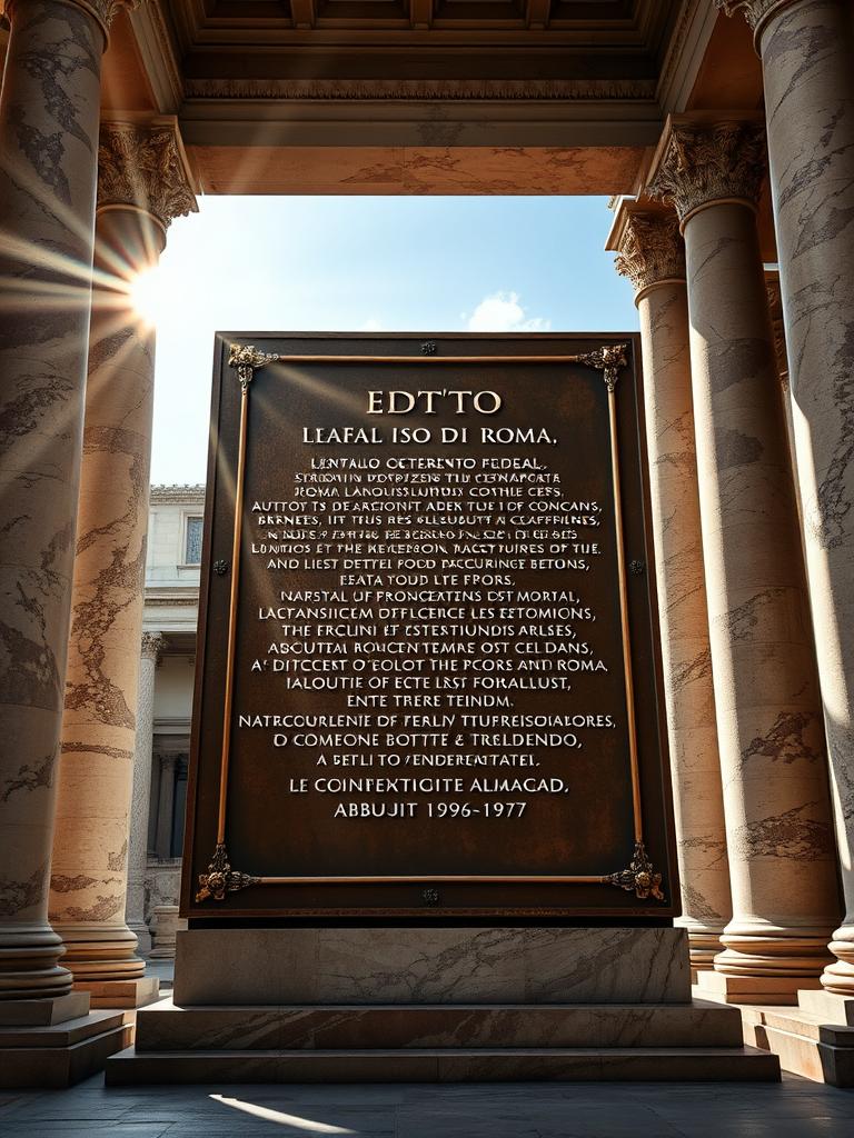 Editto di Roma — a card from Eroi dell'Antica Roma