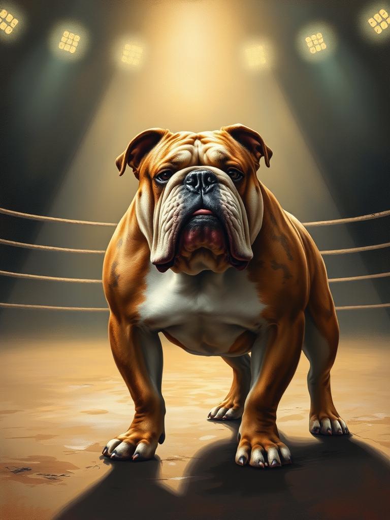 Bulldog da esibizione — a card from Razze Canine