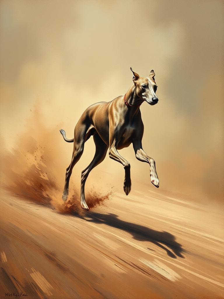 Levriero da corsa — a card from Razze Canine