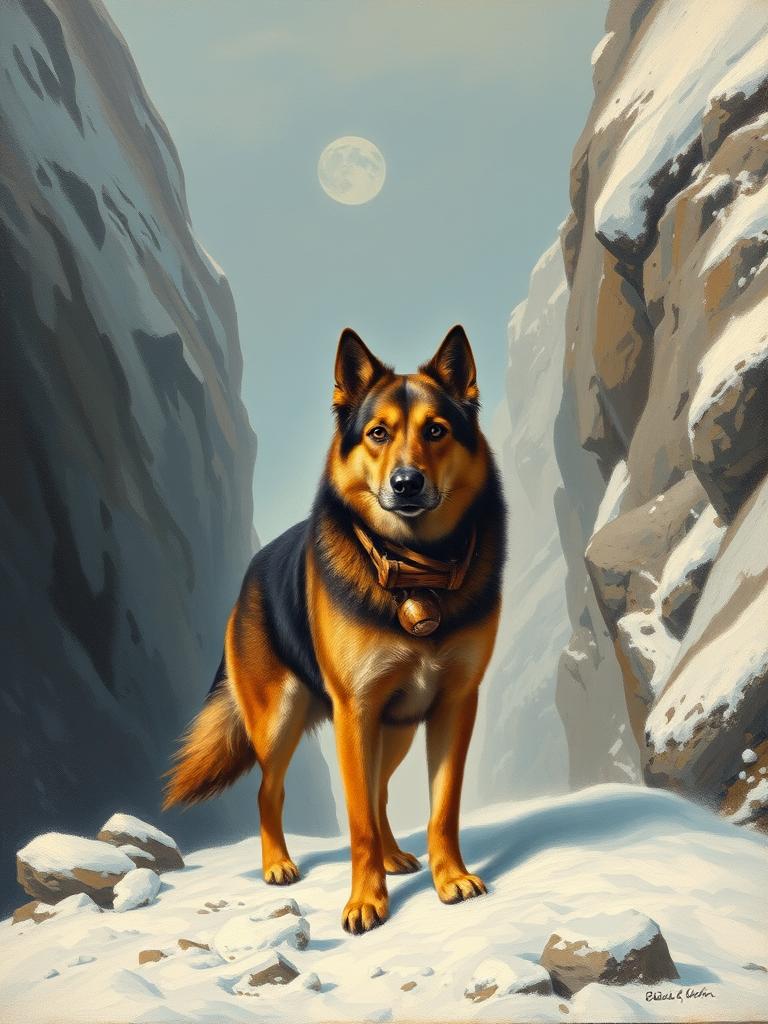 Cane da soccorso — a card from Razze Canine