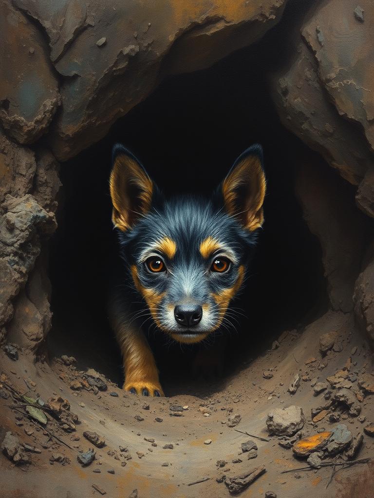 Terrier da tana — a card from Razze Canine