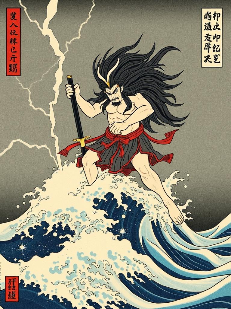 Susanoo no Mikoto — a card from Japanese Mythology