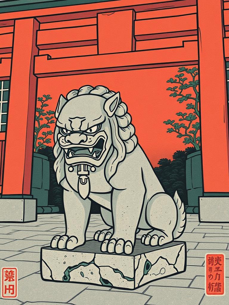 Stone Guardian — a card from Japanese Mythology