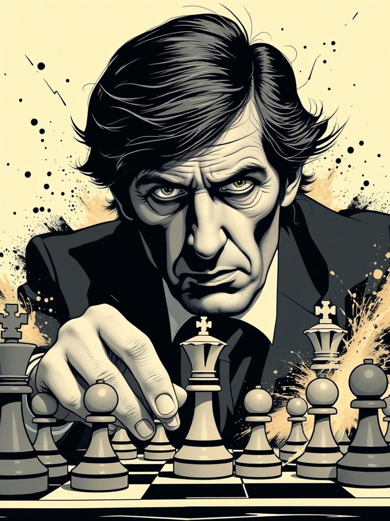 Bobby Fischer — a card from Chess Openings